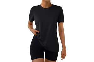 Women's Workout Tops Short Sleeve Gym Shirts Yoga Moisture Wicking Quick Dry Athletic Tshirts for Running Hiking