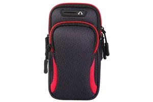 Universal Nylon Phone Armband Outdoor Waterproof Running Sports Arm Phone Holder with Headphone Jack Mobile Phone Bag