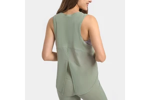 Fashion Round Neck Back Straps Sports Top Women Quick Drying Yoga Sports Shirts Wear Breathable Workout Fitness Gym Tank Tops