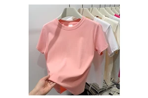 Custom Women's Round-Neck T-Shirt Quick-Drying Fitness Top Slim Fit Yoga Wear with Short-Sleeved Women's T-Shirt