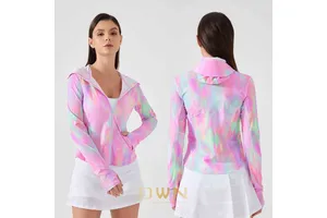 Women's Summer UPF50+ UV Resistant Yoga Top New Breathable Quick Drying Clothing Loose Sun Protection 'Ice Feeling' Skin Care