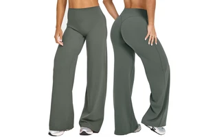 Custom Workout Sportswear Gym Fitness Plus Size Yoga Leggings High Waist Butt Lifting Yoga Pants Gym Women's Yoga Flare Leggings