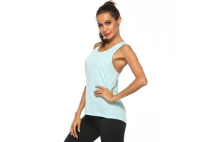 Yoga Sportswear 2024 Summer Outdoor Sports Vest Women's Breathable for Loose Fit Fitness Tank Top