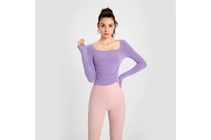 Sports Tights Women Long Sleeve Slimming Fitness Fast Drying T-shirt Running Training Yoga Wear Tops