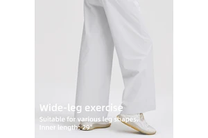 High Waist Women's Sports Pants Slimming Running Loose Casual Pants Quick-Dry Breathable Yoga Fitness Straight Wide-Leg Pants
