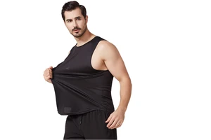 Back Quick Dry Casual 100% Polyester Gym Fitness Sport Sleeveless Tank Tops Men's Basketball Running Workout