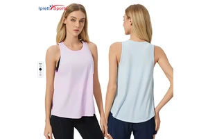 2025 Summer Quick Drying Gym Tank Tops for Women Loose Sleeveless Yoga Top Sports Wear Workout Fitness T Shirts