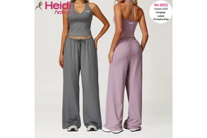 Hot Sale Sports Gym Fitness Clothes V-neck Y Back Women Sports Vest Yoga Tank Top Loose Fit Leisure Leggings Workout Yoga Set