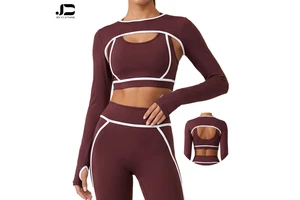 New Style Exterior Design Sport Long Sleeve Top Shawl Yoga T-shirt Naked Sense Exercise Yoga Fitness Clothes Yoga Long Sleeve