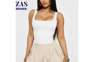 Women's Breathable Sleeveless Fitness Yoga Vest Nude Square Neck Quick Dry Four-Way Stretch Tank Top Solid Outdoor Running