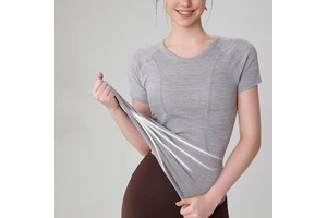 Seamless Yoga Top Women Short Sleeve Naked Feel Workout Shirts Slim Fit Gym Tops Breathable Running T-Shirt Sportswear