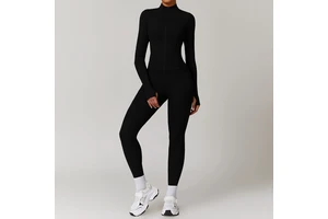 Autumn and Winter Quick-Drying Long-Sleeved Yoga Top for Outdoor Training Running Fitness Berunner