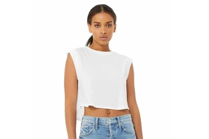 White Plain Wholesale Women Cotton Workout Crop Tops Short Sleeve Yoga Shirts Casual Athletic Running Tank Tops