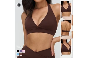Yoga Bra Cross-V-neck Fashionable and Beautiful Back Sports Bra Fitness and Running Sports Underwear