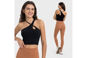 Hollow Out Backless Sexy Sports Tank Tops Fitness Running Sleeveless Women Yoga T Shirt