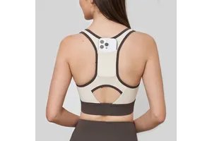 Wholesale Women Workout Gym Fitness Sports Bra Adjustable Phone Pocket High Support Hollow Out Training Running Yoga Bra