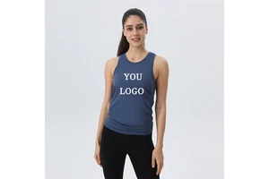 Women's Yoga Vest With Bow Lace-up Beauty Back Loose Fit Breathable Spandex Material Running Fitness Sports Plus Size Sportswear