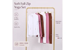 Breathable Yoga Suit Stretchy Material Sports Apparel Slim Fit Design Ideal For Pilates Running Outdoor Movement