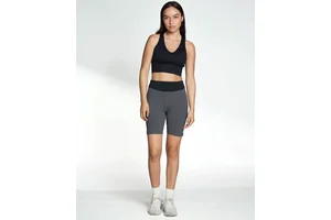 New High Quality Women Sports Fitness Wear T-Shirt Ribbed Short Sleeve Workout Running Breathable Gym Yoga Crop Top