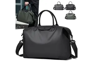 Large Capacity Lightweight Waterproof Gym Duffle Bag Fashion Portable Sports Yoga Fitness Business Luggage Made PU Zipper
