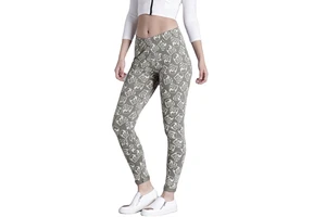 Women's High-Waisted Gym Yoga Pants 80% Nylon 20% Spandex Four-Way Stretch Breathable Quick Dry XXS Yoga Set Print Pockets Nude