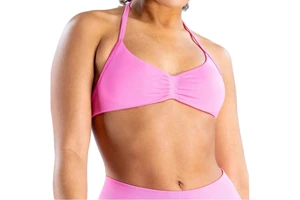 Cross-border Seamless Lightweight Yoga Neck-hanging Tight Vest High Elastic Hip Fitness Shorts Sports Outdoor Fitness Suit Front