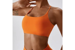 Factory Supply Cross Backless Crop Sports Bras Woman Gym Sling Yoga Breathable Sexy Tops