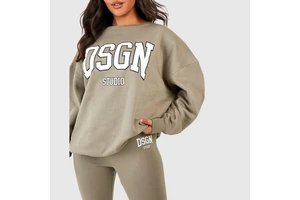 Women's 2-Piece Sports Set Casual Oversized Ladies Tracksuit Customized Gym Fitness & Yoga Wear Casual Set