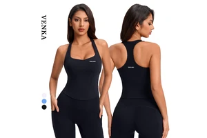Girls Removable Padded Sport Crop Tops Breathable Beautiful Back Polyester Women Workout Fitness Yoga Sleeveless Tank Top