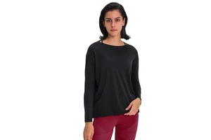 DTL-010 Women's Quick-Dry Long-Sleeved Sports Top New Bare Skin Loose-Fitting Fitness Yoga Running