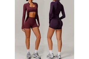 Cirrus Studio Sweden: Yoga Shorts Built on Nylon/Spandex 1x1 Rib Knit