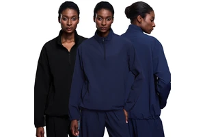 Women's Outdoor Half Zipper Pullover with Windproof Collar Light Breathable Long Sleeve Sports Top Yoga Top