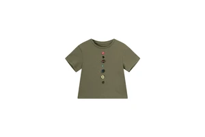 Round neck short-sleeved T-shirt for women with a slim-fit design, suitable for summer with a Korean style and a sense of desig
