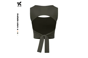 Back-Enhancing Quick-Dry Shockproof Outerwear Running Fitness Yoga Adjustable Sports Bra Tank Top