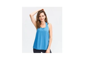 Custom Sexy Loose Breathable Eco-Friendly Summer Women's Sports Tank Top Cotton Bamboo Fabric Yoga Gym Fitness Sleeveless Custom