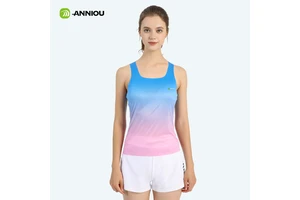 Customized Women Recycled Marathon Vest Quick-Drying Yoga Fitness Vest with Antibacterial Breathable Sublimation for Runners