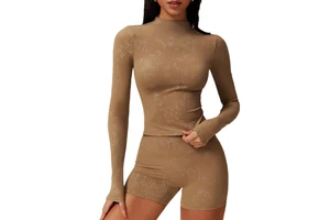 Quick-Dry Slim Fit Yoga Long Sleeve Top Running Training Yoga Wear Sports Casual Yoga Top Gym Wear Womens