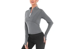 Core-Spun Cotton-Feel Polyester Thermal Brushed Spacer Knit 340 GSM for Yoga Sets
