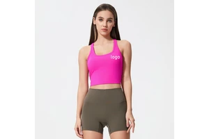 Women's Lightweight Sports Vest Tank Top High-Strength Shockproof Quick-Drying Fitness Yoga Running Clothing Breathable for