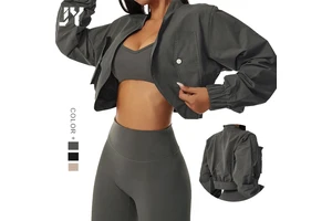 Joyyoung Fitness Women Long Sleeve Yoga Top Activewear Woman Gym Outdoor Sports Jackets for Women