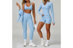 Sports Bra Nude Beautiful Back Quick Drying Hip Lifting Fitness Wear Outdoor Sports Running Athletic Fitness& Gym Yoga Sets