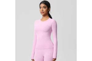 Quick Dry Breathable Four-Way Stretch Sweat-Wicking Yoga Top Gym Seamless Backless Spandex/Nylon Sports Running Customized