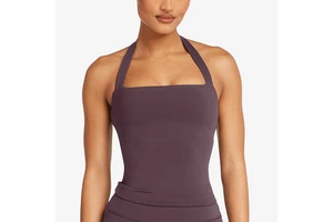 CIYING Women's Halter Neck Yoga Tank Top Sexy Backless Athletic Vest Push up Shockproof Gym Fitness Sports Top