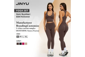 Hot Sale Lightweight Women's Halter Neck Sports tank Top Yoga Vest with Beautiful Back for Leisure Outdoor Running & Fitness