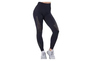 Low Price Quality Women Solid Yoga Leggings High Waist Breathable Quick Dry Plus Size Full Length Spandex/Polyester Latest Sale