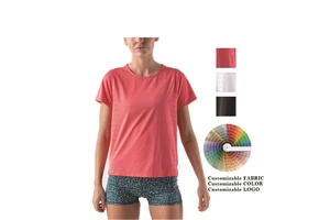 Women Slim Fit Short Sleeve Sports T Shirts Workout Yoga Tops Comfortable Active Wear Training Gym T Shirt