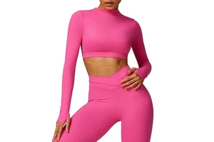 Spring Tight Lulu Long Three Quarter Sleeve Beauty Back Yoga Wear Women's T-shirt Running Fitness Sports Lulu Long Sleeve Top