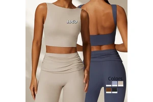 Women Sleeveless High Stretch Breathable Beautiful Back Yoga Vest High-Intensity Push-Up Quick-Drying Fitness Shirts for Running