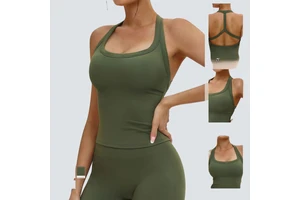 JY Tank Top Eco-Friendly Hollowed Out Adjustable Breathable Quick Dry Four-Way Stretch Gym Yoga Vest Multi-Color Ultra-Comfy