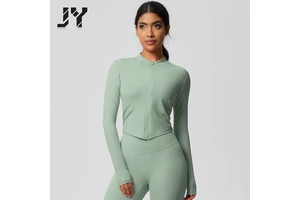 Core-Spun Cotton-Feel Polyester Moisture-Wicking French Terry Knit 290 GSM for Sports Bras